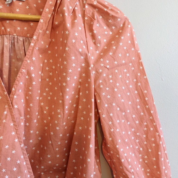 MADEWELL Wrap Top in Star Scatter Blush XS - Picture 5 of 7
